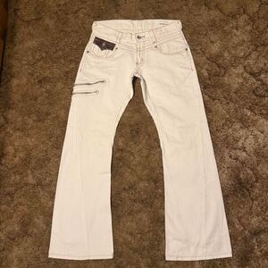 Semantic Design Python Pocket Flared Pants White Large